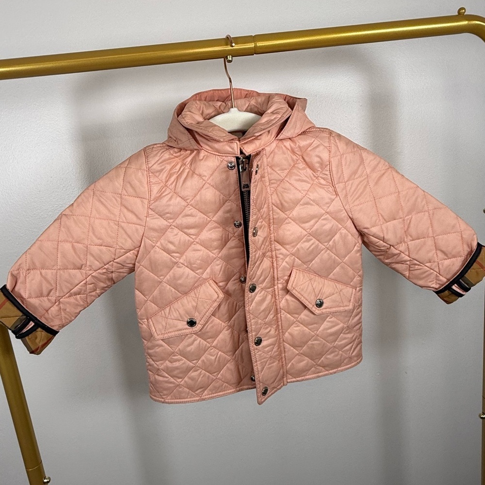 BURBERRY kids SALMON COLOR TODDLER JACKET✨ - Picture 10 of 13